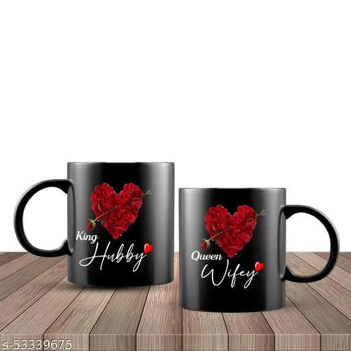 Hubby Wife Printed Birthday DD Mug